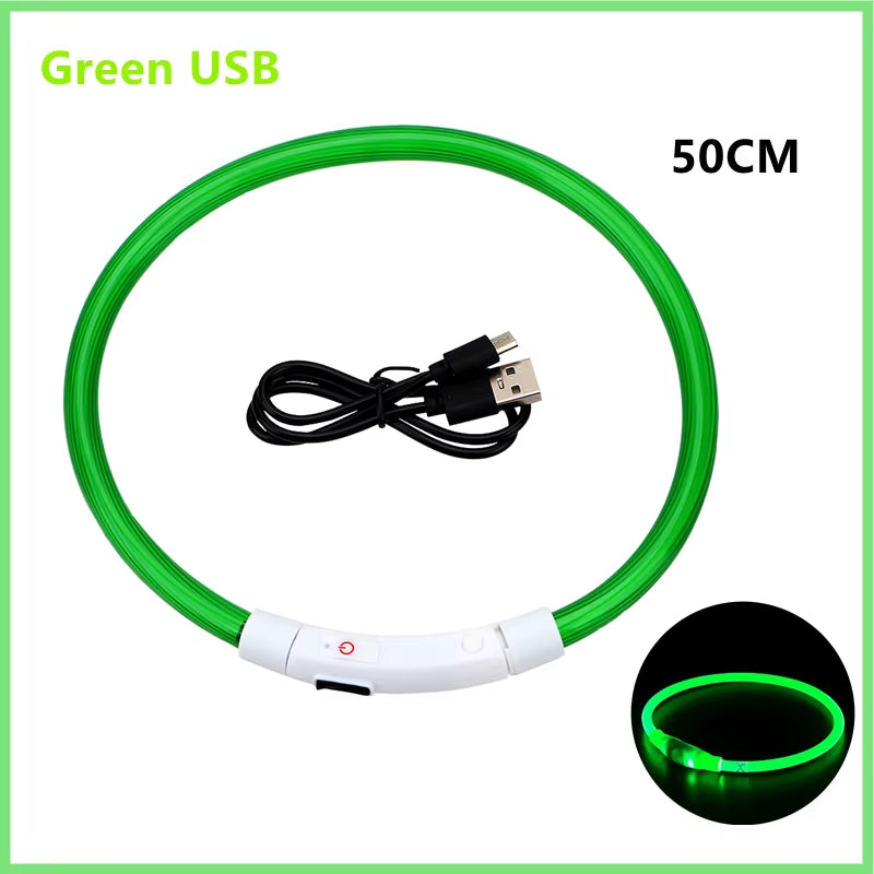 Collar LED Recargable para Perros