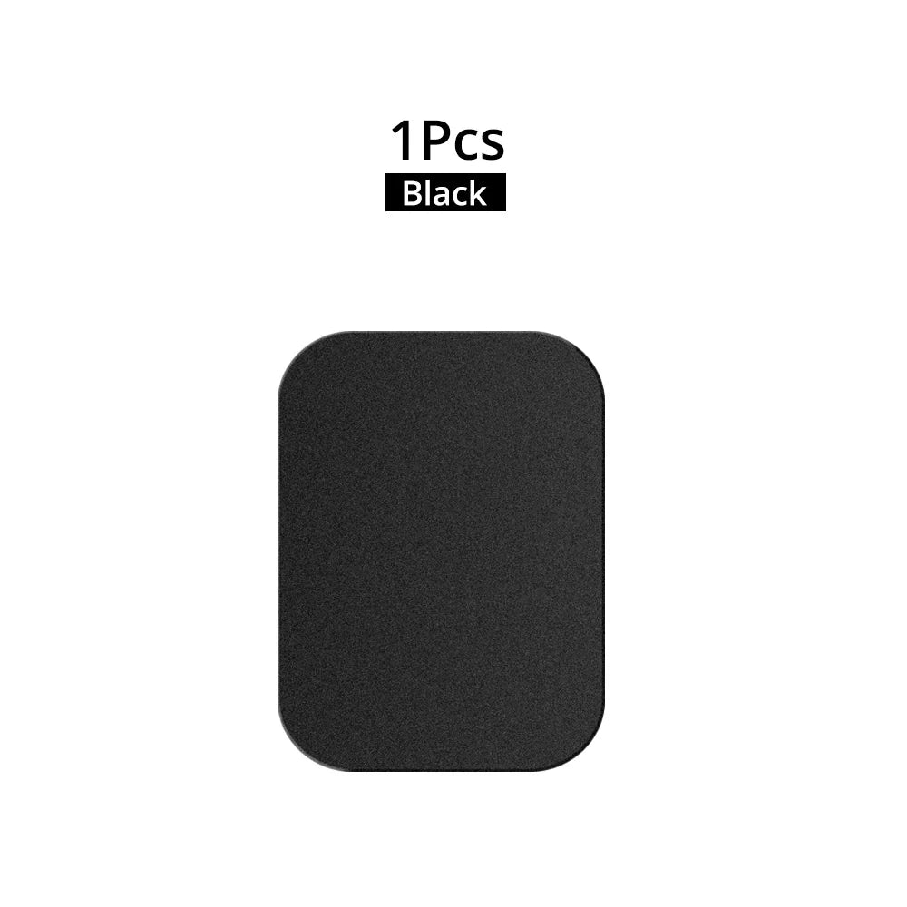 FONKEN 1/5Pcs Thin Metal Plate for Magnetic Car Phone Holder Iron Sheet Sticker Disk for Magnet Phone Stand Mount round Retangle