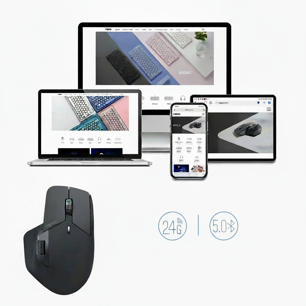 Ratón Ergonómico Inalámbrico Multidispositivo