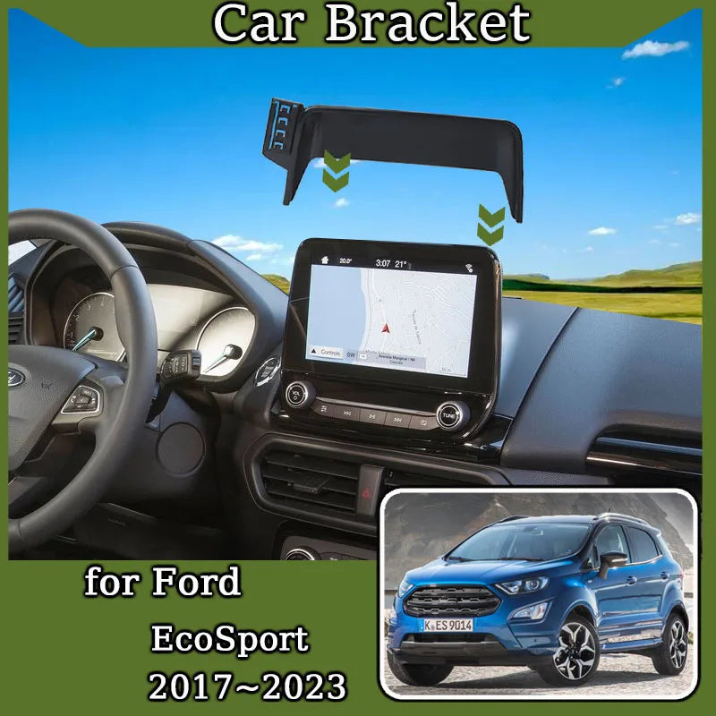 Car Mobile Cell Stand for Ford Ecosport 2018 2019 2020 2021 2022 2023 Screen Phone Bracket GPS Gravity Holder Auto Accessories