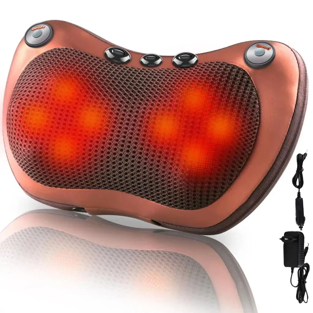 Massage Pillow ​For Head Relax Electric Shoulder Back Shiatsu Neck Massage,3 Speed
