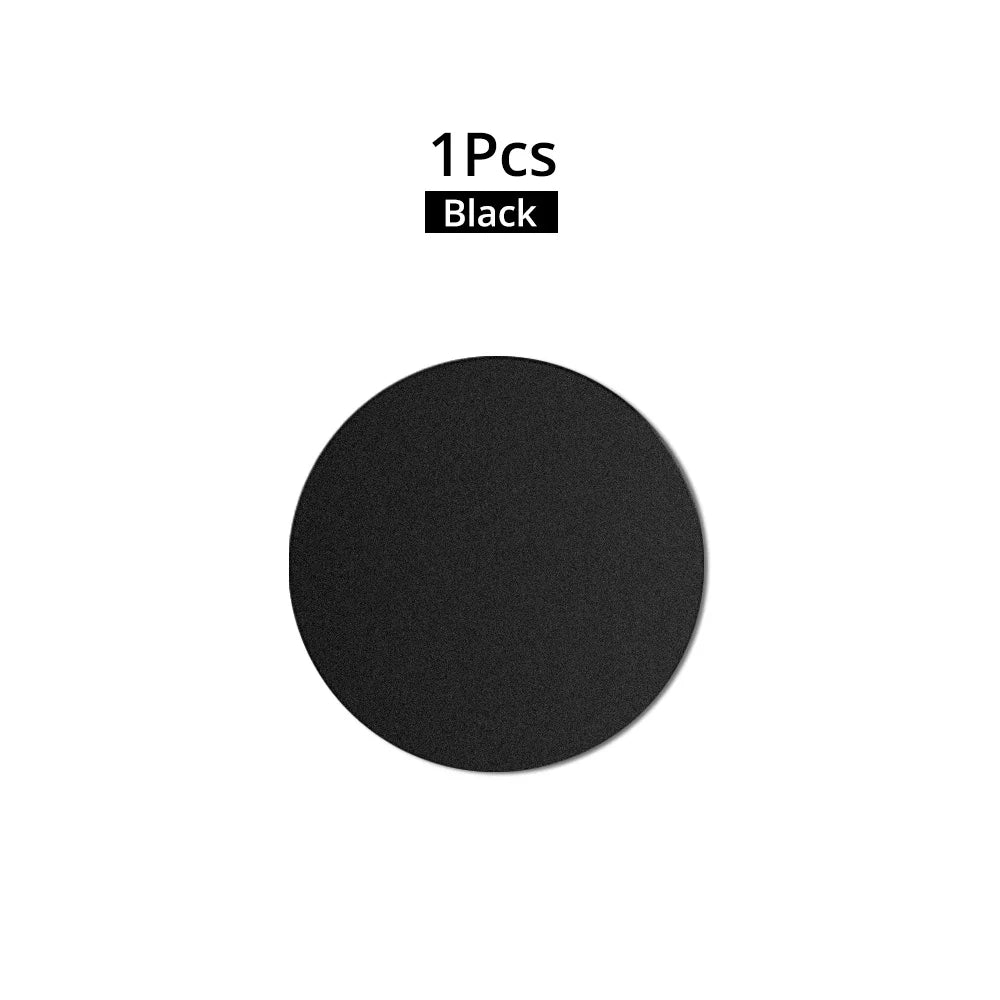 FONKEN 1/5Pcs Thin Metal Plate for Magnetic Car Phone Holder Iron Sheet Sticker Disk for Magnet Phone Stand Mount round Retangle