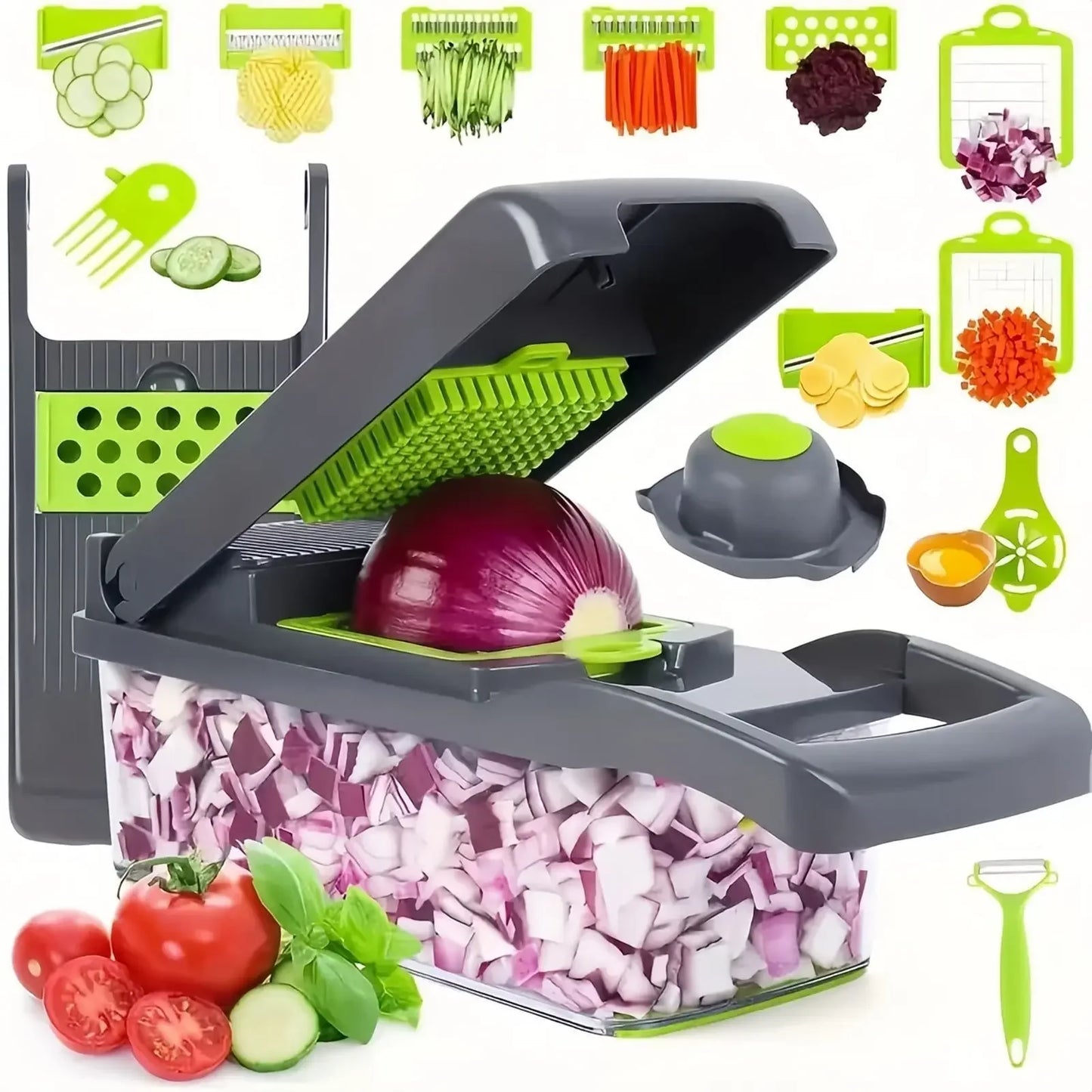PicaYa! Cortador de Vegetales Multifuncional 8 en 1