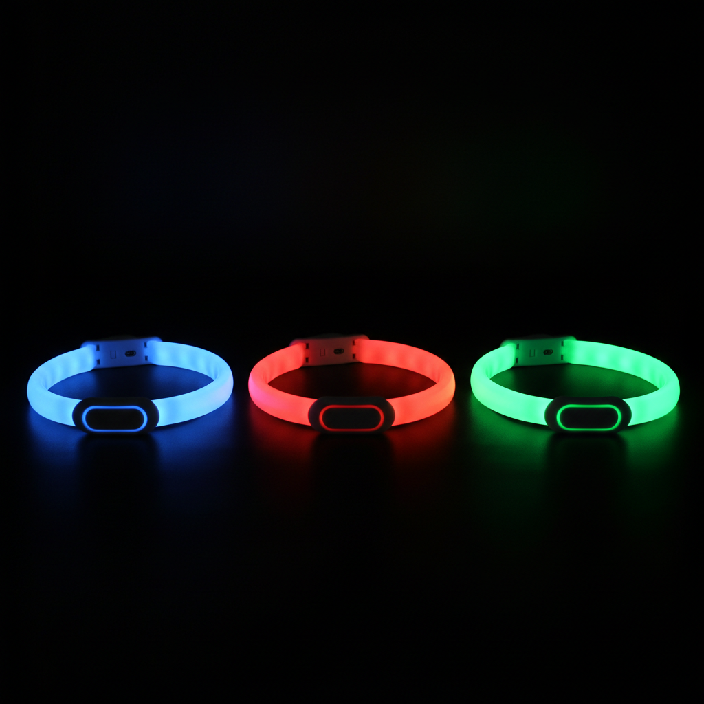 Collar LED tres colores