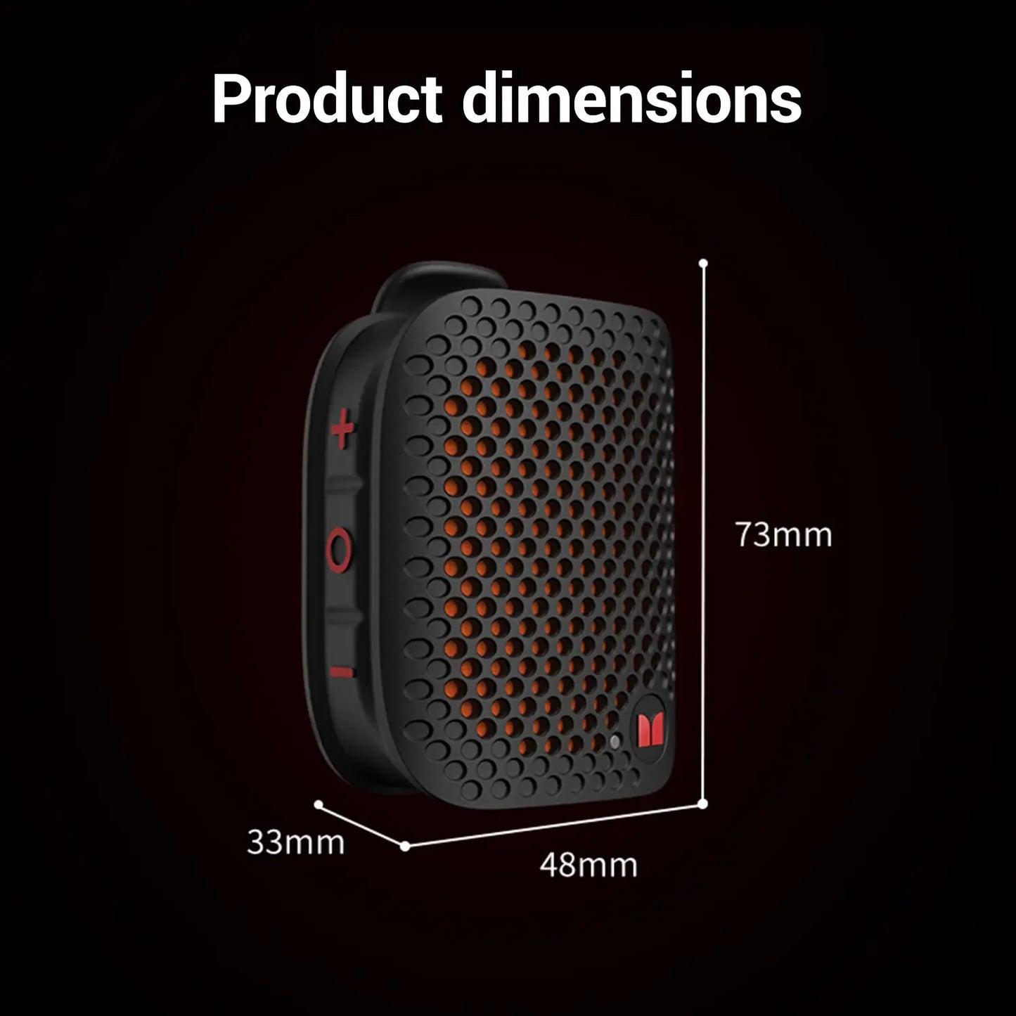 MONSTER M3 Portable Bluetooth Speaker, TWS Stereo Sound, IPX7 Waterproof, Magnetic Clip-On Wearable Speaker, Ultra-Portable 80G Wireless Speaker for Outdoor, Travel, Camping & Work - 2026 Deals for You Days