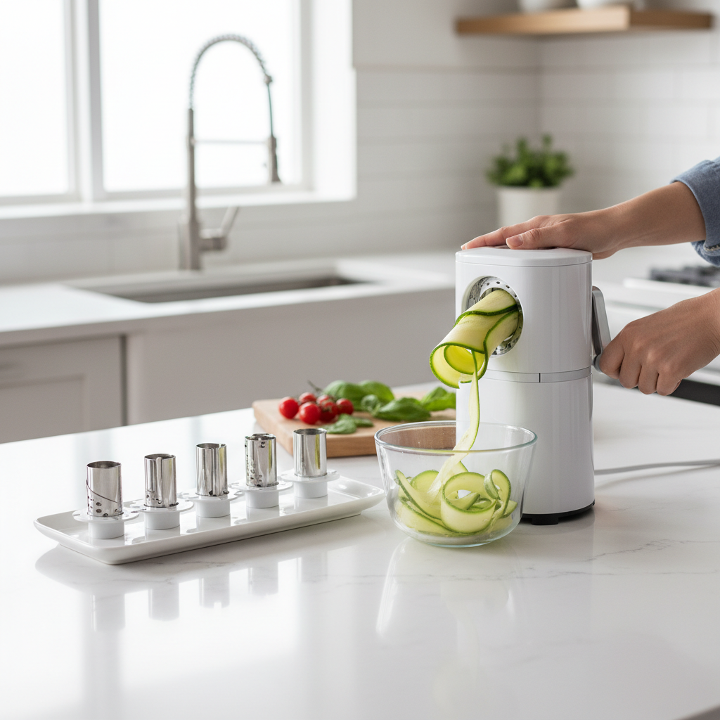 Espiralizador en uso cocina